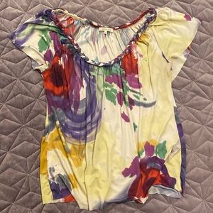 Matty M silky tie dye blouse, size M